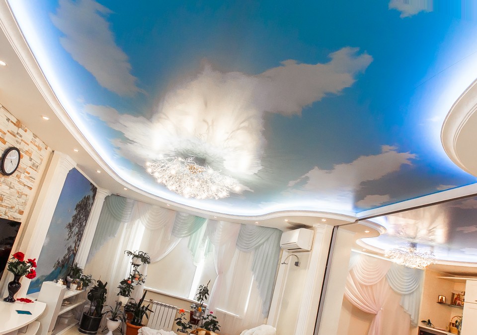 Заказать потолок с фотопечатью в г. Кувша
